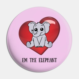 Em the Elephant Pin