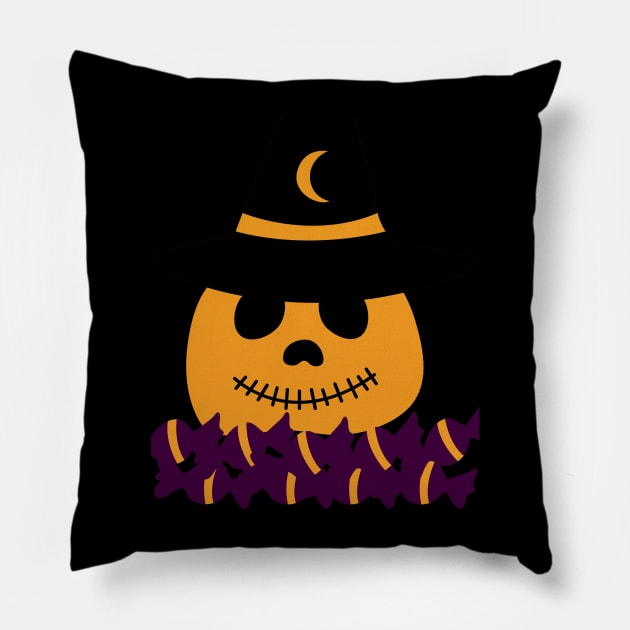 Halloween Sweet Pumpkin Pillow by ShubShank