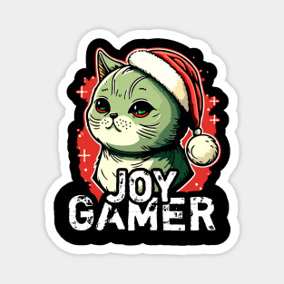 Christmas Cat Gamer Magnet