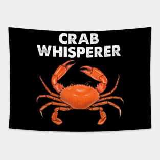 Cool Crab Whisperer Art For Crabbing Crab Fishing Tapestry