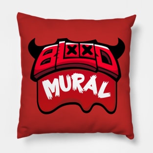 Blood Mural one Pillow