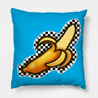 Checkerboard Banana Pillow