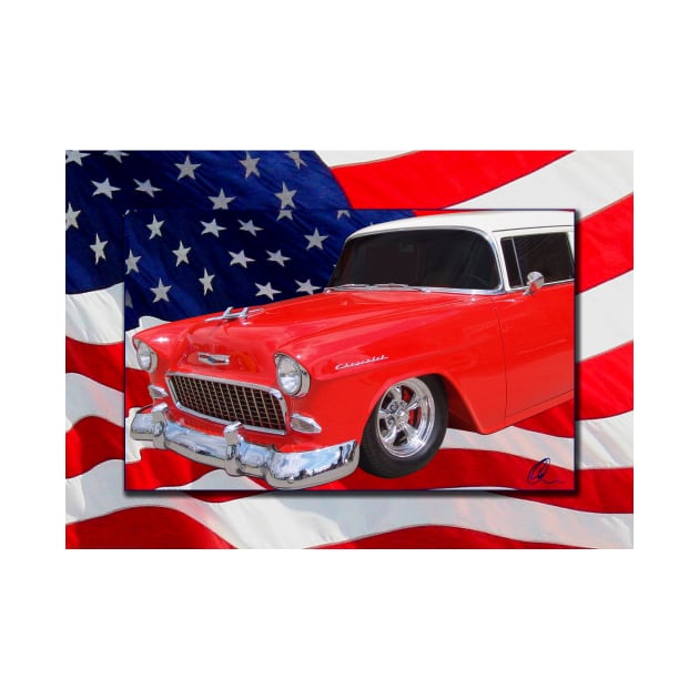 Patriotic 55 Chevy by cthomas888