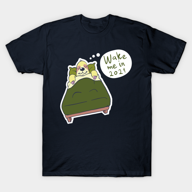 Discover Cute Sloth Sleeping "Wake Me In 2021" 2020 Sucks - 2020 Sucks - T-Shirt