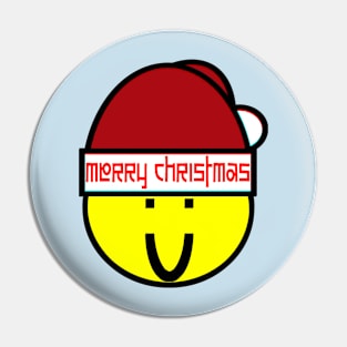 merry Christmas face Pin