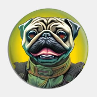 Commander Puggy Pin