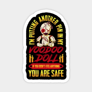Voodoo Doll Funny Halloween Trick or Treat Magnet