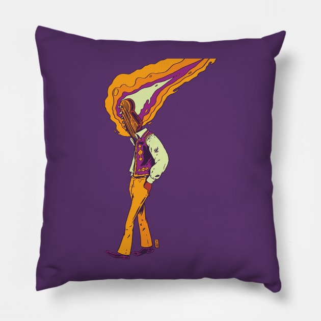 The Guitar God Pillow by Thomcat23