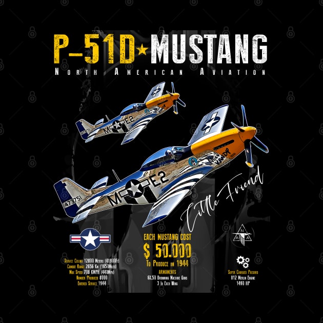 P51 Mustang WW2 Fighter Plane by aeroloversclothing