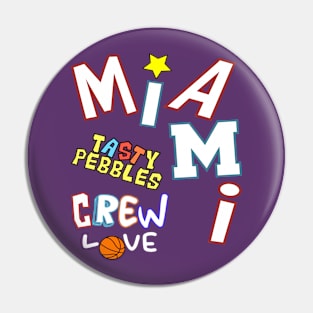 Miami Pitbulls Basketball Squad Warmup Jersey (Style 1) Pin