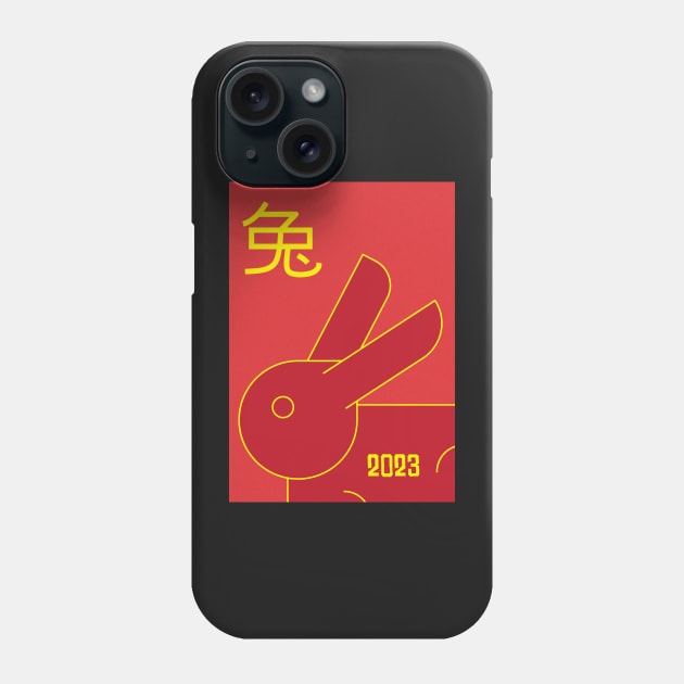 Year of the Rabbit Phone Case by TheRatbagCo