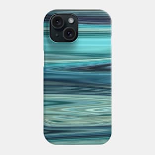 Light blue Marble Waves effect Phone Case