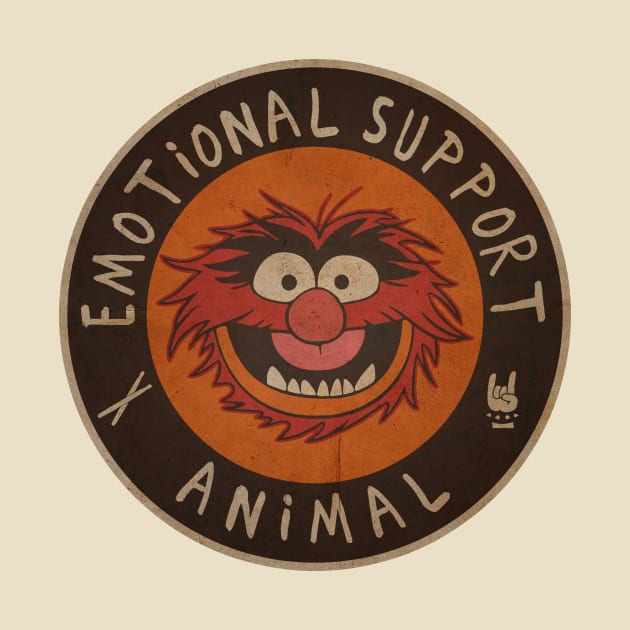 vintage 70s muppets emotional support animal by Dwiriski Artstation