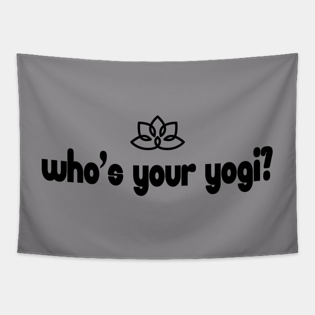 Who's your yogi? Tapestry by Shinobazu