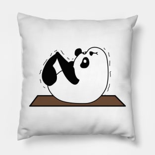 Panda yoga funny pose Pillow