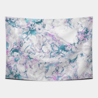 Marble Pattern Aesthetic Purple Blue Teal Tapestry