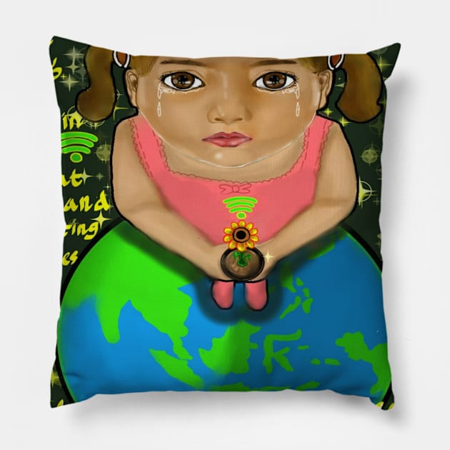 Protect the earth Pillow by asvtlz1749