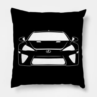 Lexus LFA Monterey White Outline Pillow