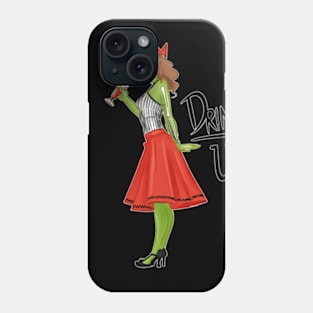 Zombie Girl Wants You To Drink Up Phone Case