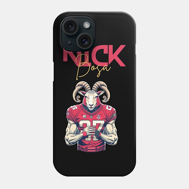 nick bosa the goat Phone Case by Nasromaystro