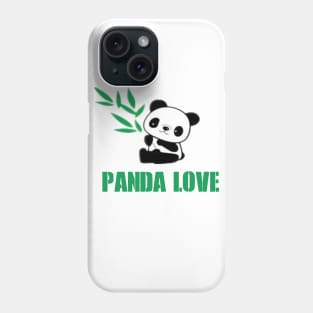 Panda Love - Green Bamboo Phone Case