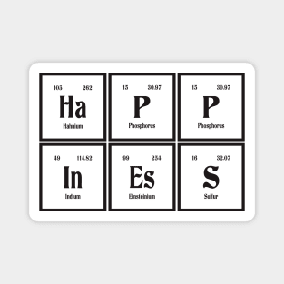 Happiness | Periodic Table of Elements Magnet