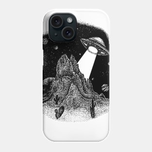 UFOs run on cactus Phone Case