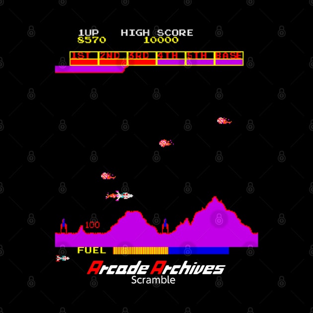 Mod.2 Arcade Scramble Space Invader Video Game by parashop