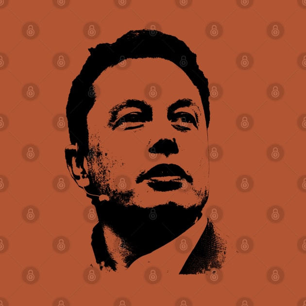 Elon Musk Portrait Pop Art by phatvo