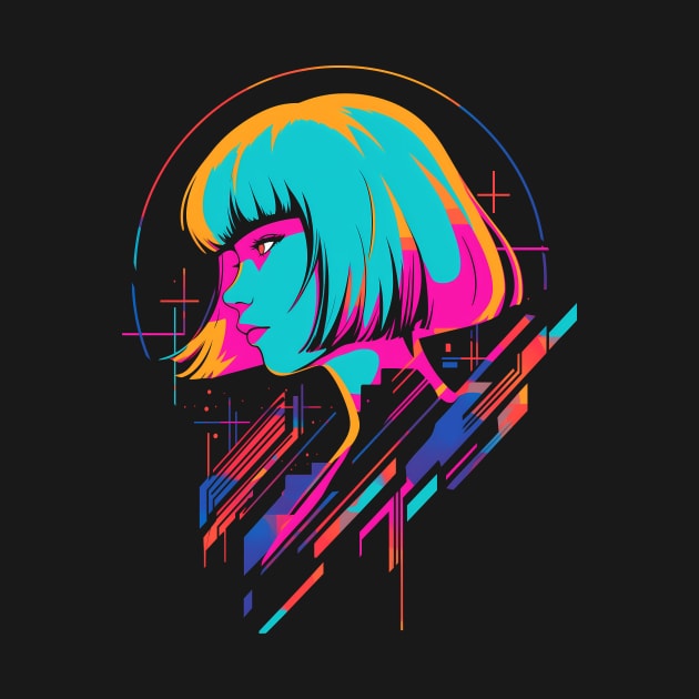 Cyberpunk Girl by NeonOverdrive