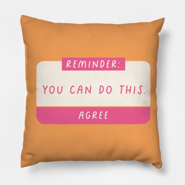 Self Love Reminder Pillow by Taylor Thompson Art