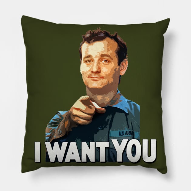 Stripes - I want YOU Pillow by MonkeyKing