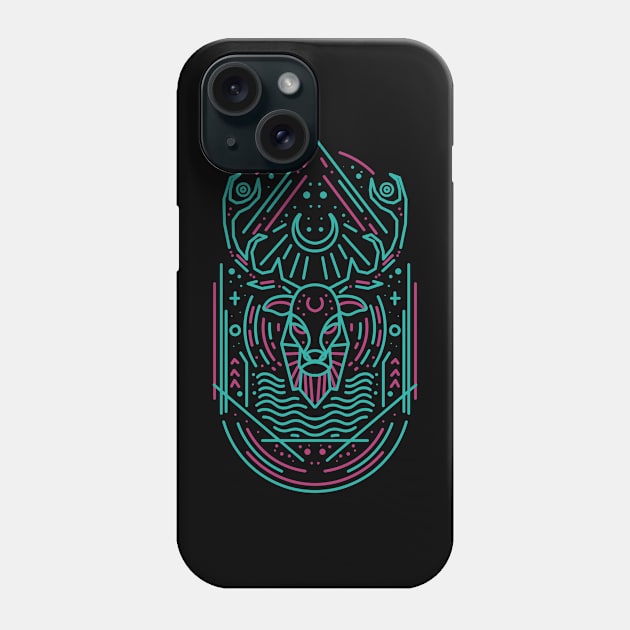 deer line art Phone Case by donipacoceng