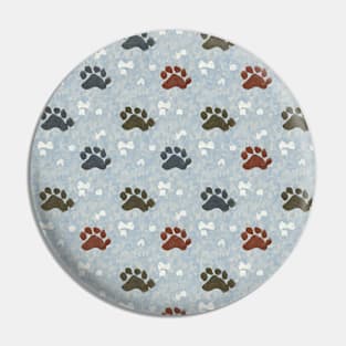 Paw prints Pin