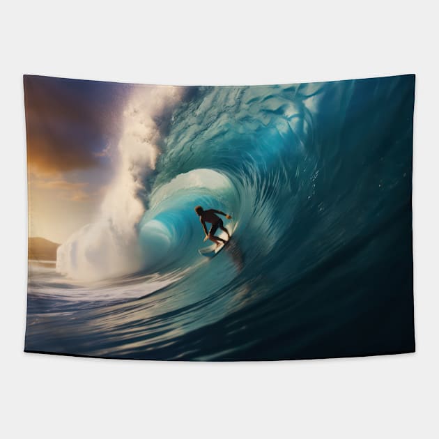 Surfing the perfect wave Tapestry by star trek fanart and more