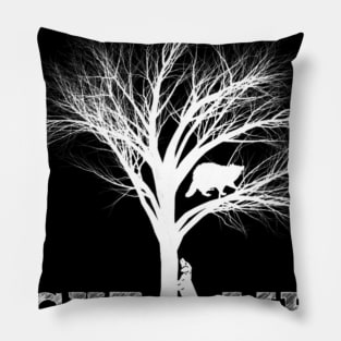 Raccoon Hunting Shirt Night Life Raccoon Gifts Pillow