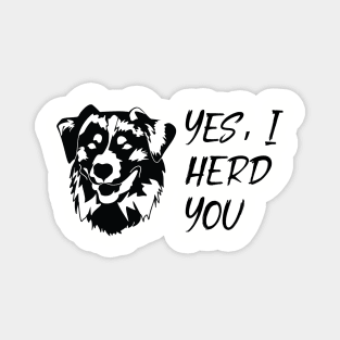 I Herd You Australian Shepherd Design Magnet