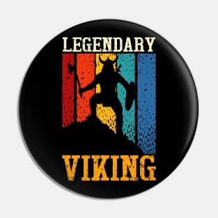 Vintage Legendary Vikings Cool Pin