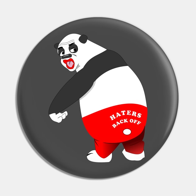 Back Off Panda Pin by JosepiC