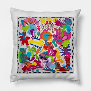 Colors of Happiness in a Lifetime Pillow