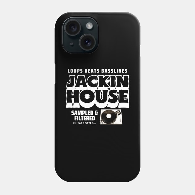 JACKIN HOUSE  - Est. CHICAGO Phone Case by DISCOTHREADZ 