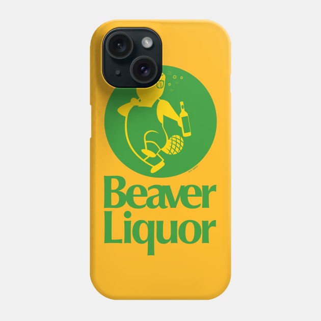 Beaver Liquor Phone Case by Roufxis