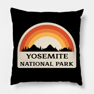 Yosemite National Park Retro Pillow