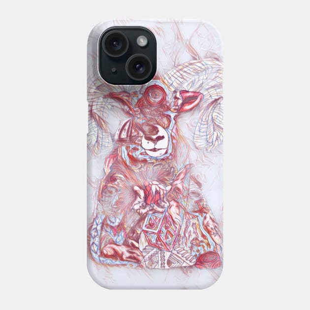 Mountain Ram 16 Phone Case by Mr. Leon Artwork