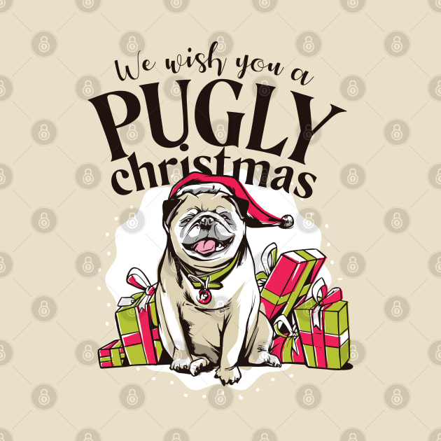 Disover Pugly Christmas - Christmas Pug - T-Shirt