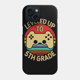 Leveling Up To 5th Grade Kids Phone Case