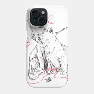 Cute Kitten Cats in Love Phone Case