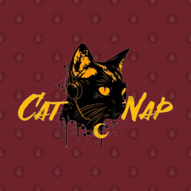 Cat Nap Moon by KoumlisArt