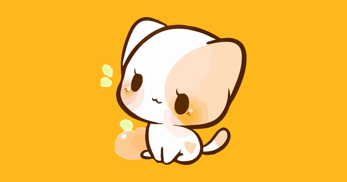 a Chibi Cat cute - Chibi Cat - Sticker | TeePublic