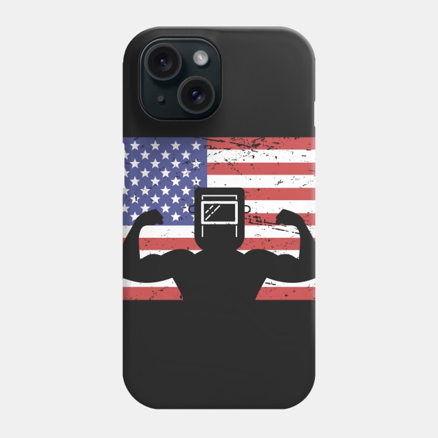American Flag & Welder Phone Case by MeatMan